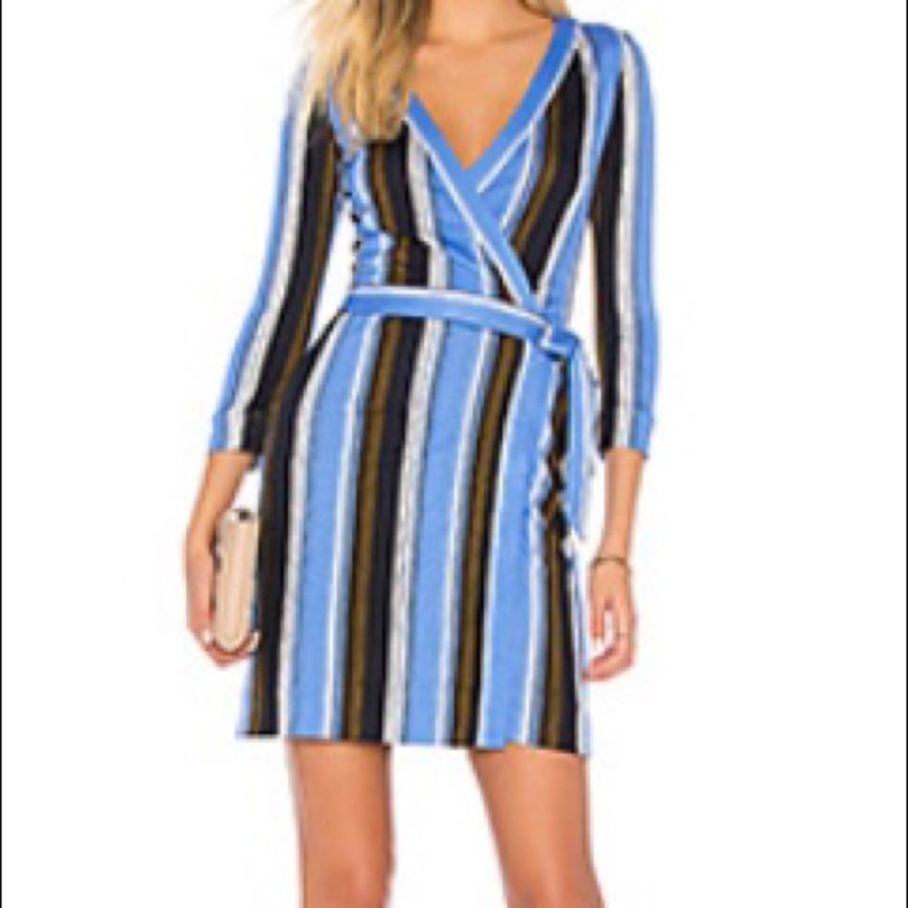 Mini woven wrap dress by Diane vonfurstenburg